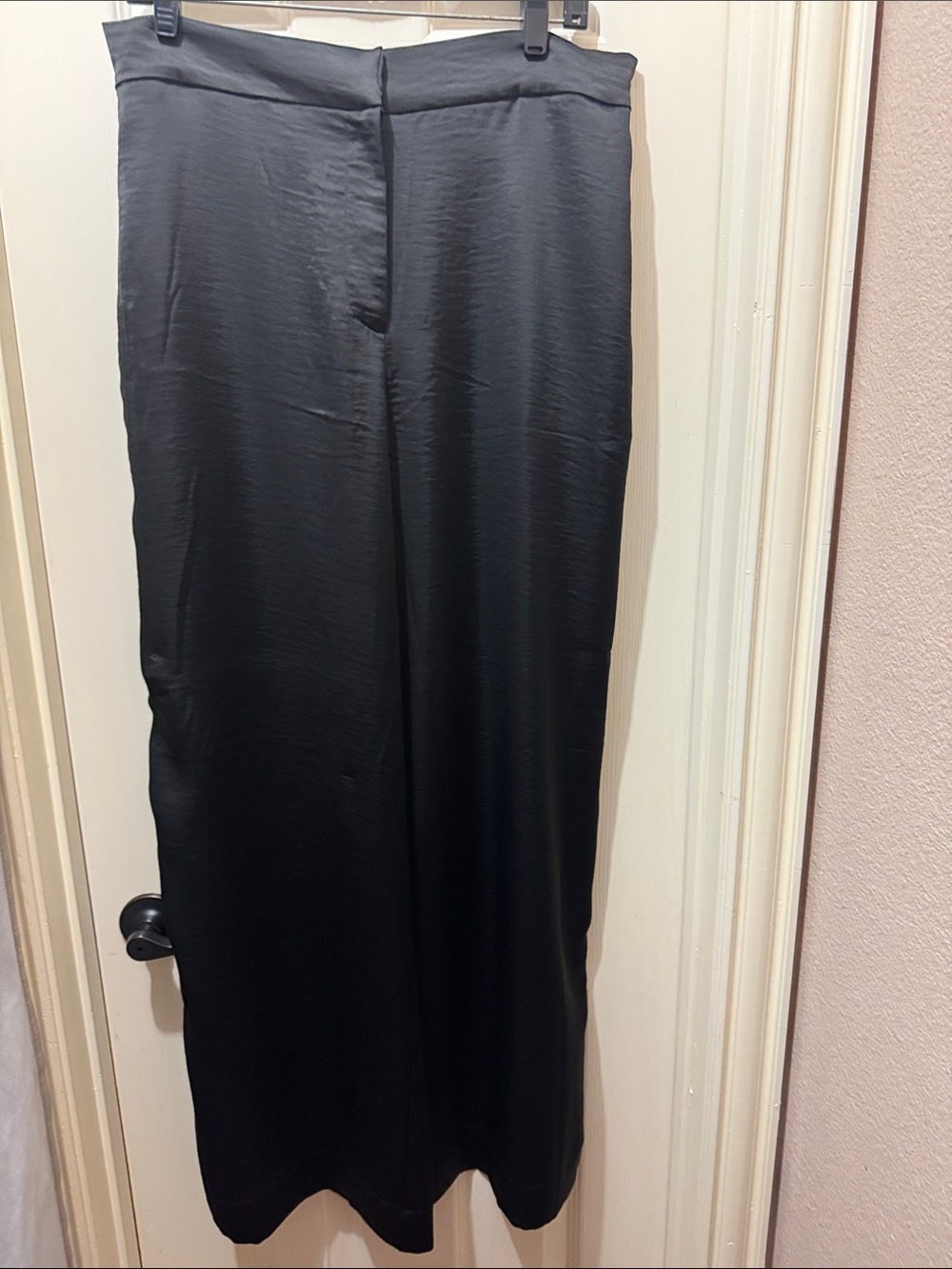 House of Harlow 1960 Black Satin Maxi Skirt